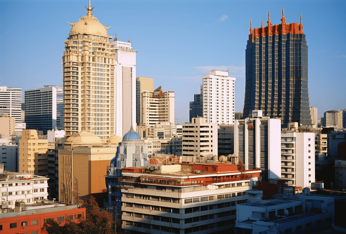 City skyline - government mail services